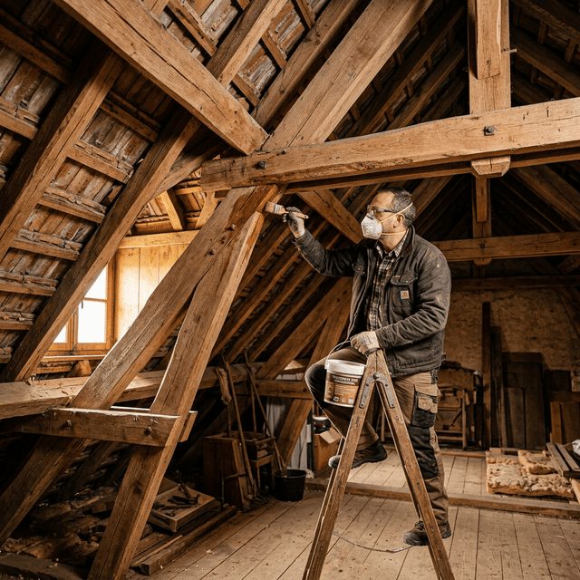 Comment savoir si votre charpente a besoin d'un traitement fongicide ?